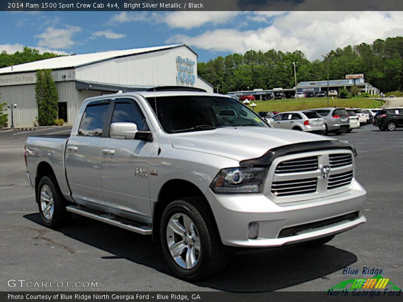 Bright Silver Metallic / Black 2014 Ram 1500 Sport Crew Cab 4x4