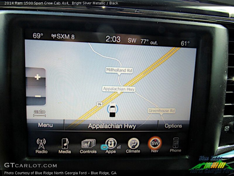 Bright Silver Metallic / Black 2014 Ram 1500 Sport Crew Cab 4x4