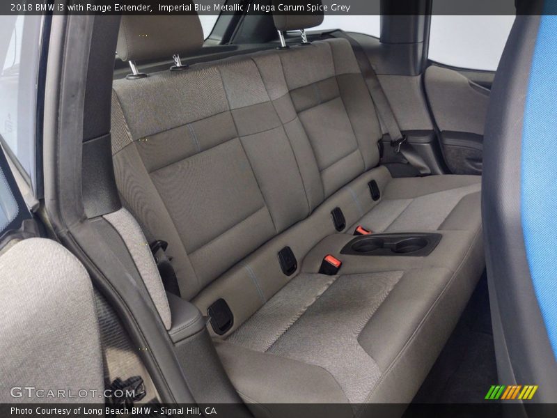 Imperial Blue Metallic / Mega Carum Spice Grey 2018 BMW i3 with Range Extender