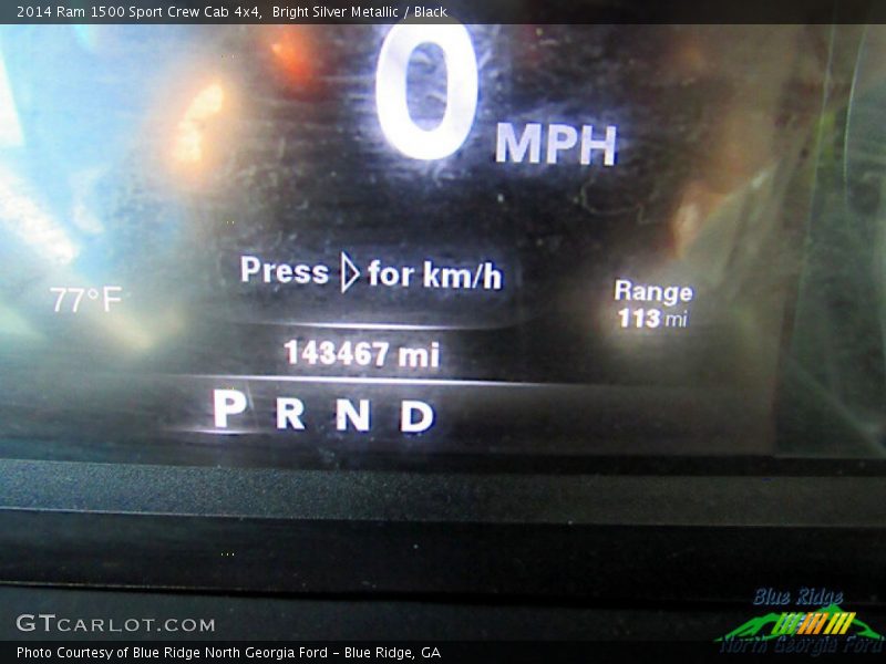 Bright Silver Metallic / Black 2014 Ram 1500 Sport Crew Cab 4x4