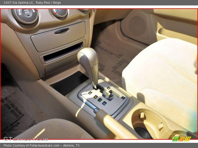 Ruby Red / Beige 2007 Kia Optima LX