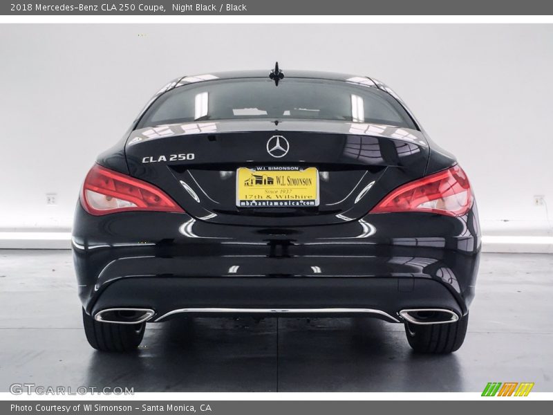 Night Black / Black 2018 Mercedes-Benz CLA 250 Coupe