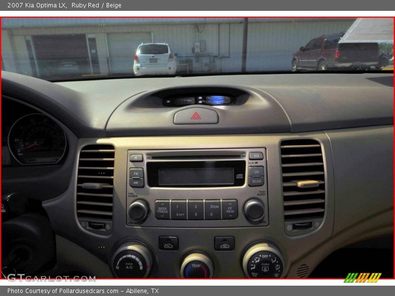 Ruby Red / Beige 2007 Kia Optima LX
