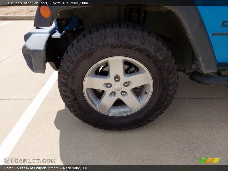 Hydro Blue Pearl / Black 2016 Jeep Wrangler Sport