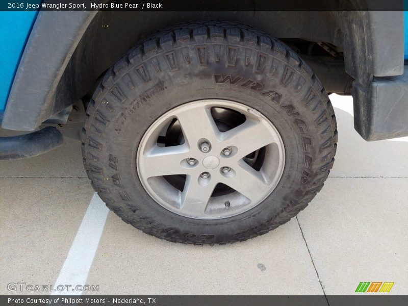 Hydro Blue Pearl / Black 2016 Jeep Wrangler Sport