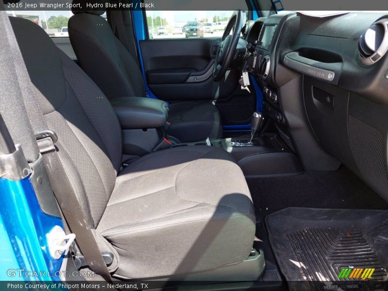 Hydro Blue Pearl / Black 2016 Jeep Wrangler Sport