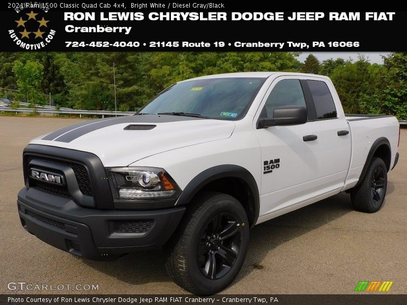 Bright White / Diesel Gray/Black 2021 Ram 1500 Classic Quad Cab 4x4