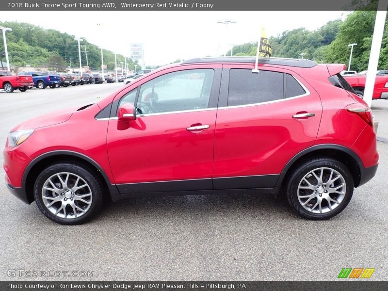 Winterberry Red Metallic / Ebony 2018 Buick Encore Sport Touring AWD