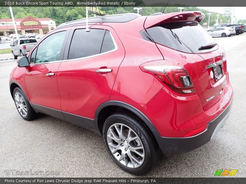 Winterberry Red Metallic / Ebony 2018 Buick Encore Sport Touring AWD