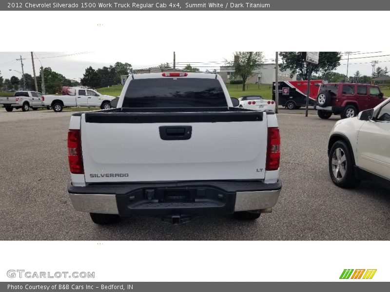 Summit White / Dark Titanium 2012 Chevrolet Silverado 1500 Work Truck Regular Cab 4x4