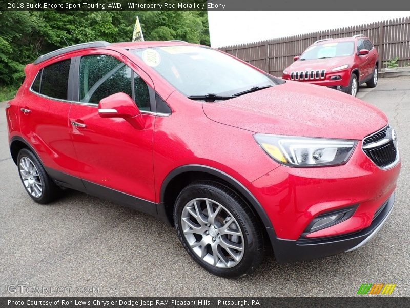 Winterberry Red Metallic / Ebony 2018 Buick Encore Sport Touring AWD