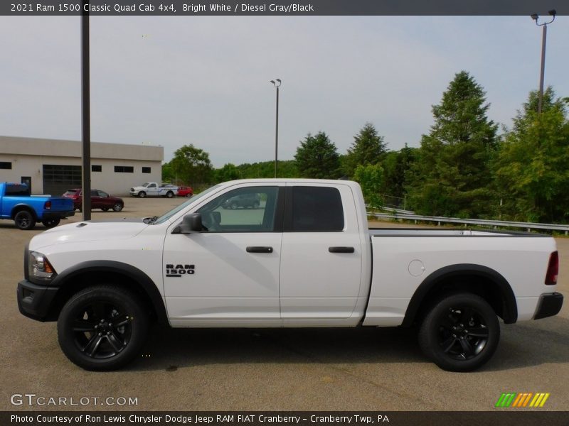 Bright White / Diesel Gray/Black 2021 Ram 1500 Classic Quad Cab 4x4