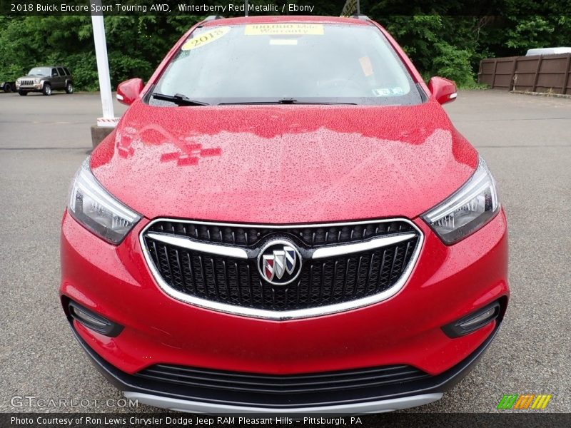 Winterberry Red Metallic / Ebony 2018 Buick Encore Sport Touring AWD