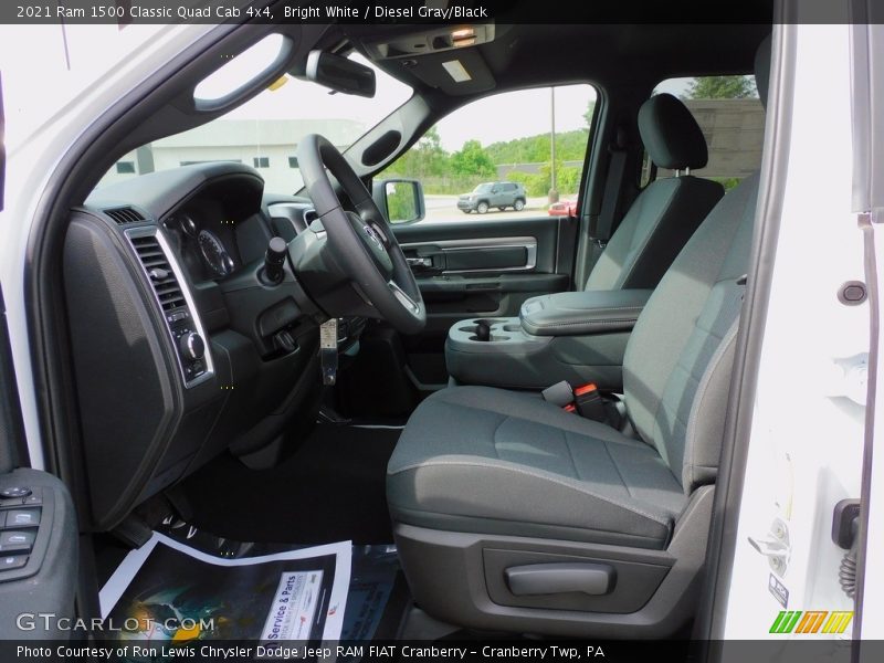 Bright White / Diesel Gray/Black 2021 Ram 1500 Classic Quad Cab 4x4