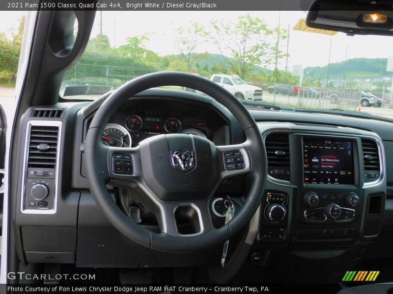 Bright White / Diesel Gray/Black 2021 Ram 1500 Classic Quad Cab 4x4