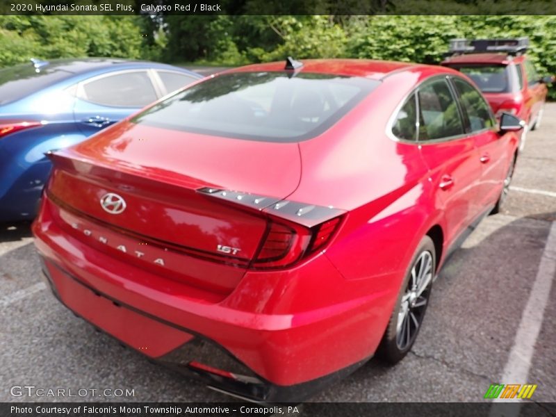 Calypso Red / Black 2020 Hyundai Sonata SEL Plus
