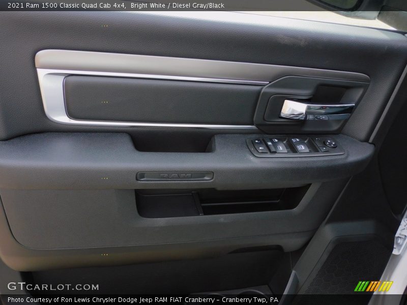 Bright White / Diesel Gray/Black 2021 Ram 1500 Classic Quad Cab 4x4