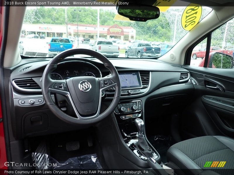 Winterberry Red Metallic / Ebony 2018 Buick Encore Sport Touring AWD