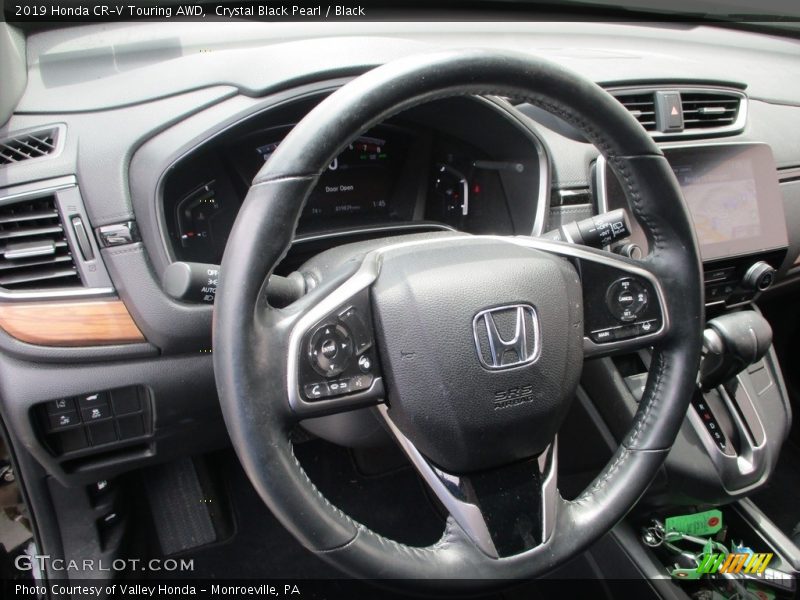 Crystal Black Pearl / Black 2019 Honda CR-V Touring AWD