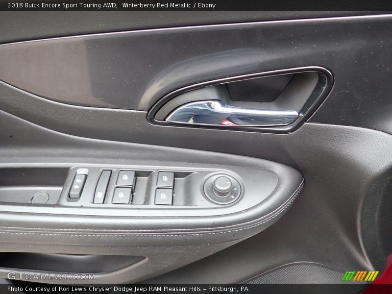 Winterberry Red Metallic / Ebony 2018 Buick Encore Sport Touring AWD
