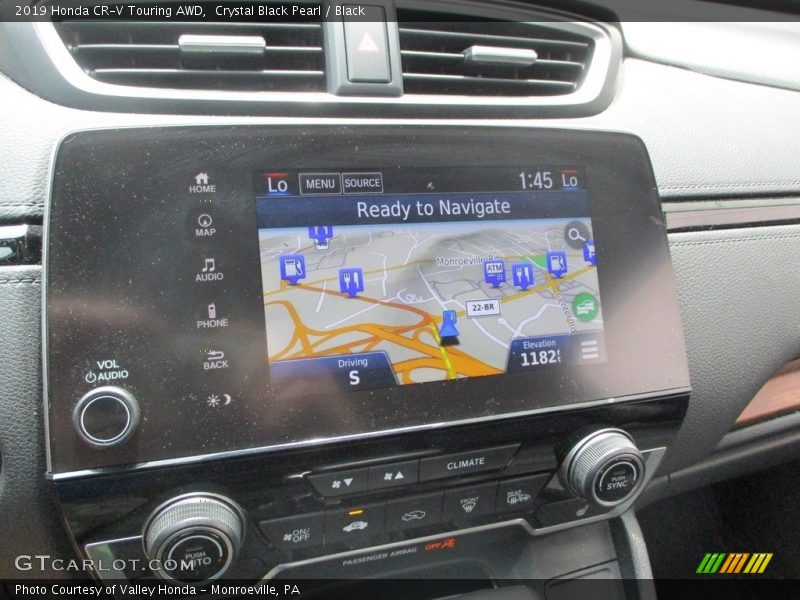 Crystal Black Pearl / Black 2019 Honda CR-V Touring AWD