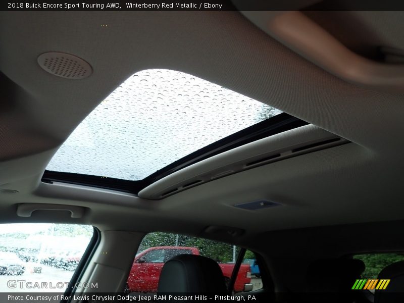 Winterberry Red Metallic / Ebony 2018 Buick Encore Sport Touring AWD