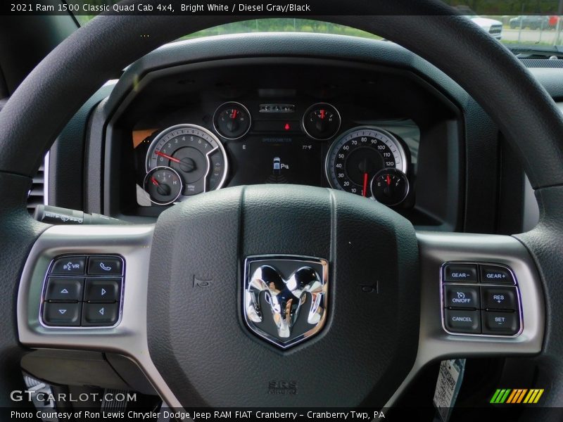 Bright White / Diesel Gray/Black 2021 Ram 1500 Classic Quad Cab 4x4