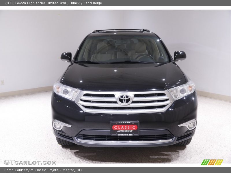 Black / Sand Beige 2012 Toyota Highlander Limited 4WD
