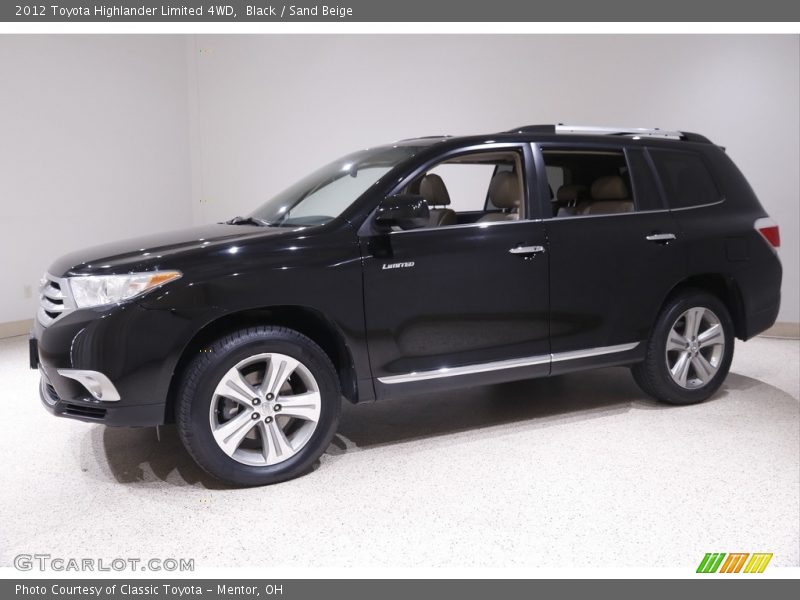 Black / Sand Beige 2012 Toyota Highlander Limited 4WD