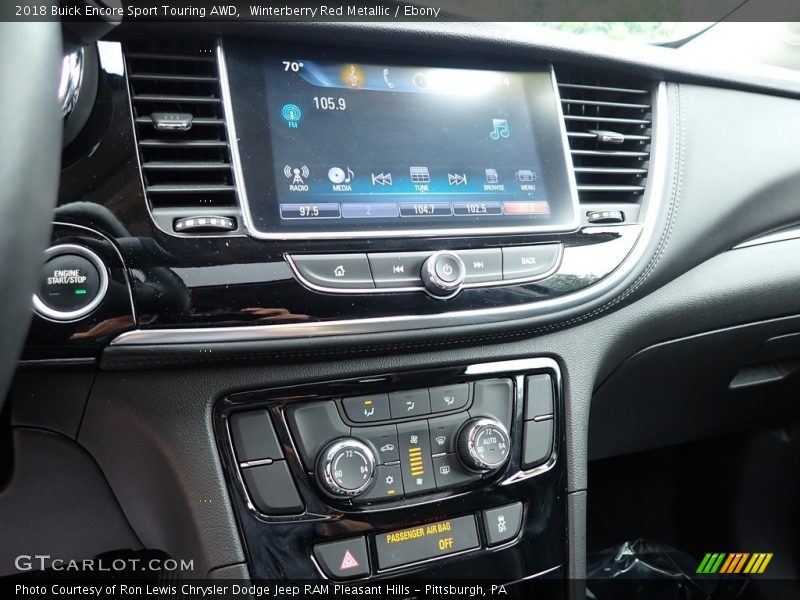 Winterberry Red Metallic / Ebony 2018 Buick Encore Sport Touring AWD