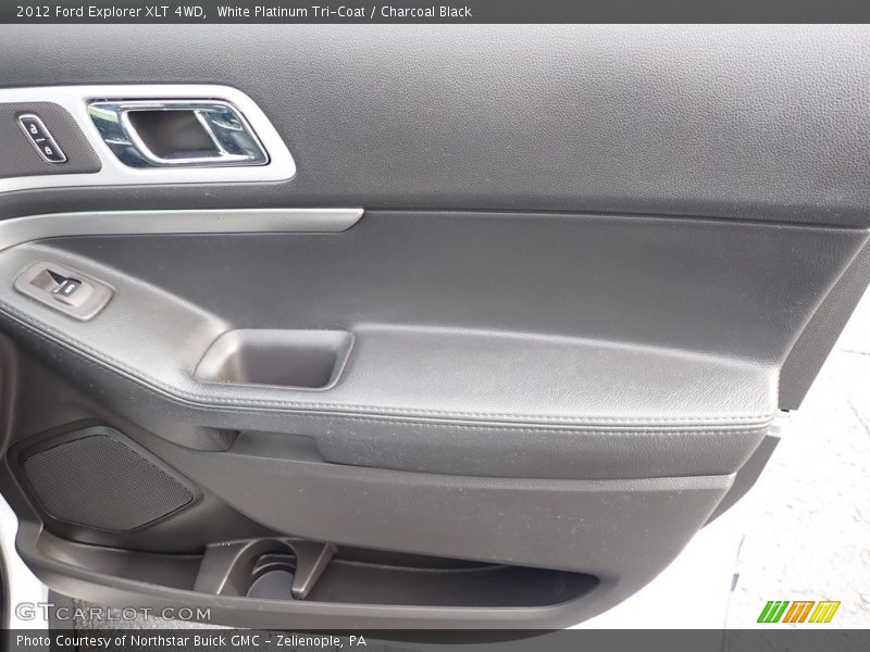 White Platinum Tri-Coat / Charcoal Black 2012 Ford Explorer XLT 4WD