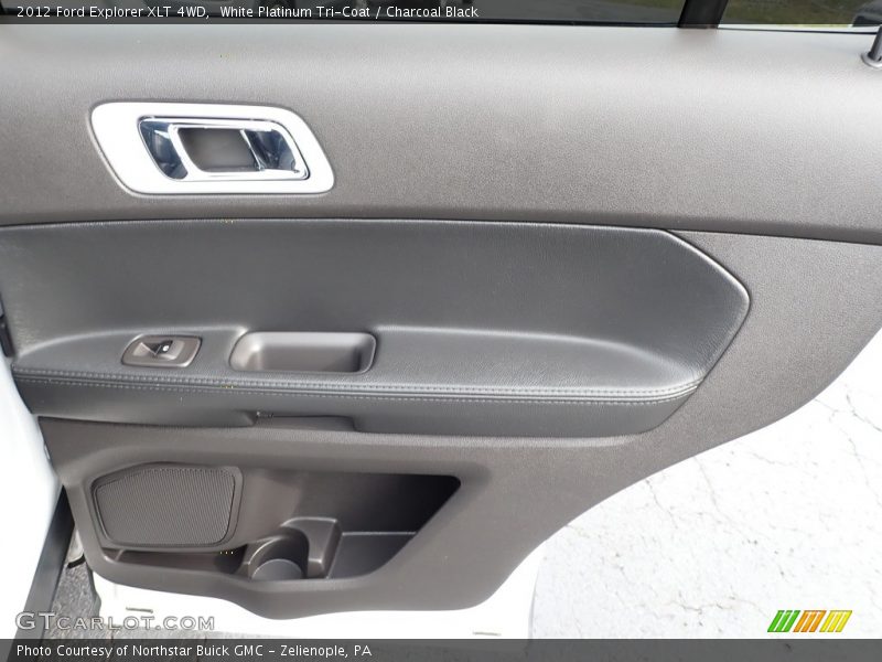 White Platinum Tri-Coat / Charcoal Black 2012 Ford Explorer XLT 4WD