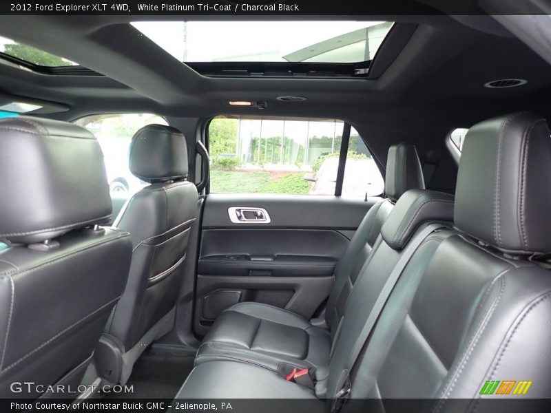 White Platinum Tri-Coat / Charcoal Black 2012 Ford Explorer XLT 4WD