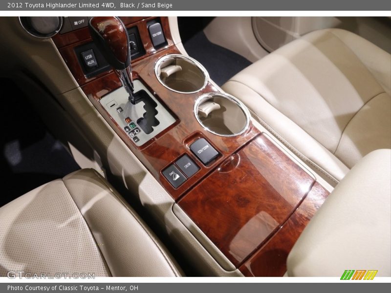 Black / Sand Beige 2012 Toyota Highlander Limited 4WD