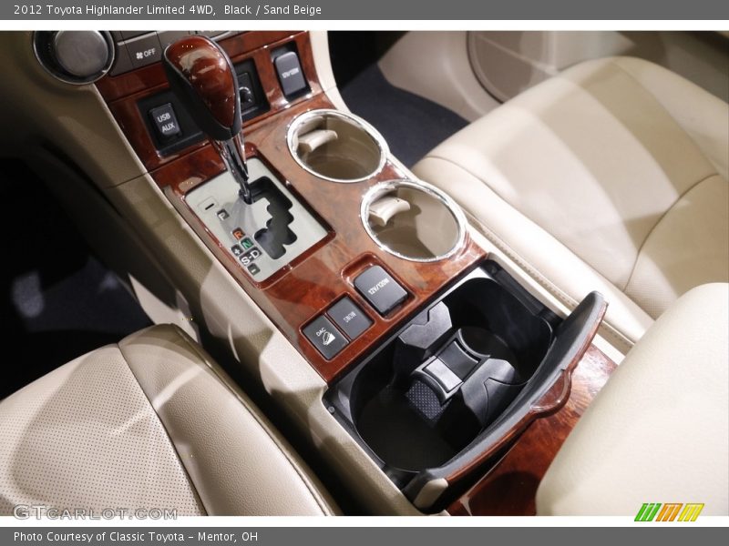 Black / Sand Beige 2012 Toyota Highlander Limited 4WD