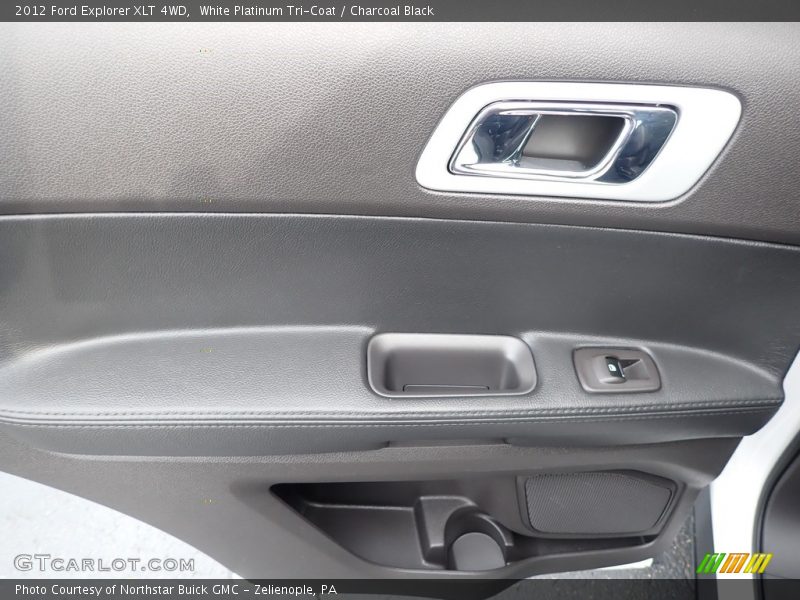 White Platinum Tri-Coat / Charcoal Black 2012 Ford Explorer XLT 4WD