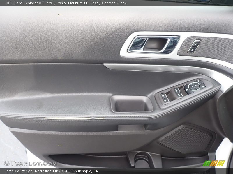 White Platinum Tri-Coat / Charcoal Black 2012 Ford Explorer XLT 4WD