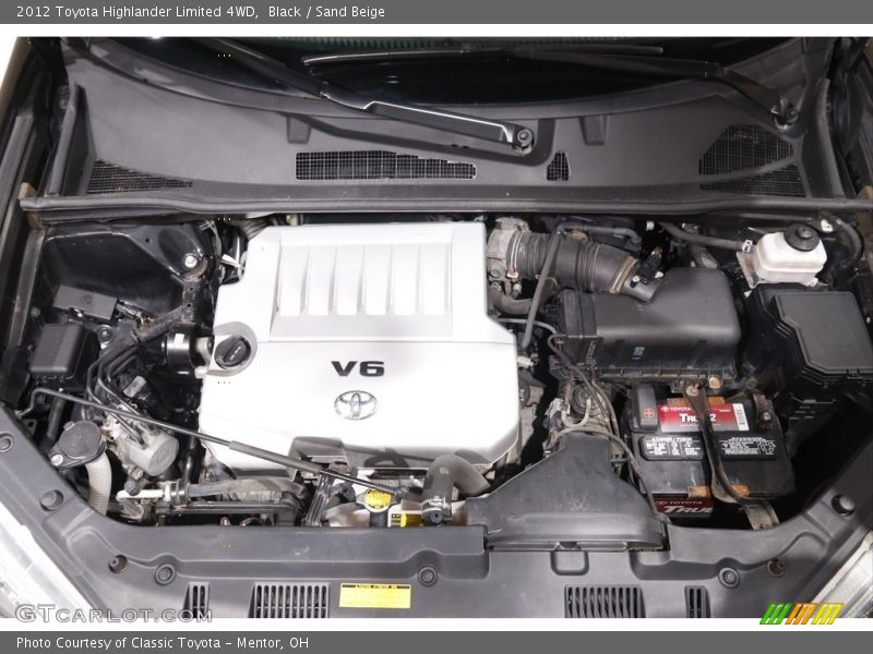 Black / Sand Beige 2012 Toyota Highlander Limited 4WD