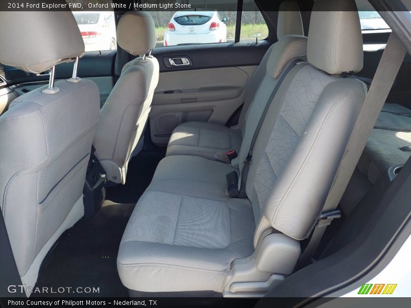 Oxford White / Medium Light Stone 2014 Ford Explorer FWD
