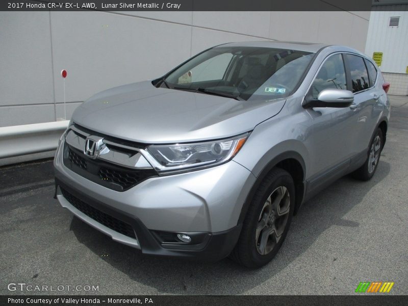 Lunar Silver Metallic / Gray 2017 Honda CR-V EX-L AWD