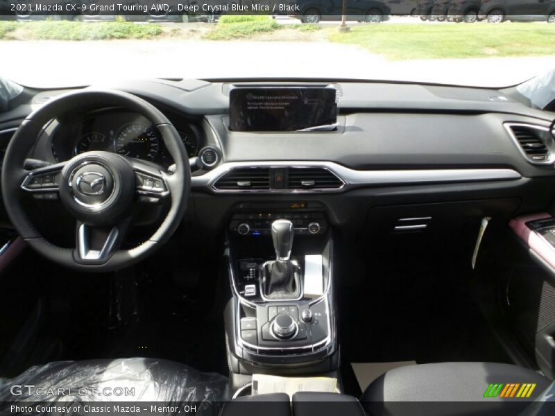 Deep Crystal Blue Mica / Black 2021 Mazda CX-9 Grand Touring AWD
