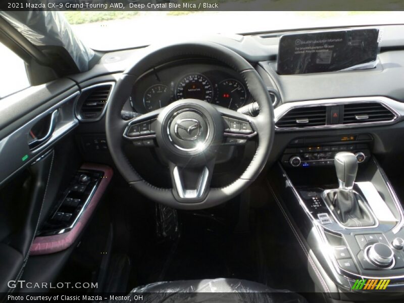 Deep Crystal Blue Mica / Black 2021 Mazda CX-9 Grand Touring AWD