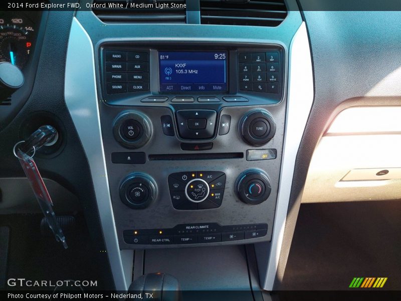 Oxford White / Medium Light Stone 2014 Ford Explorer FWD