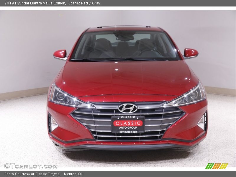 Scarlet Red / Gray 2019 Hyundai Elantra Value Edition