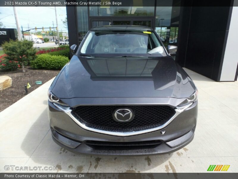 Machine Gray Metallic / Silk Beige 2021 Mazda CX-5 Touring AWD