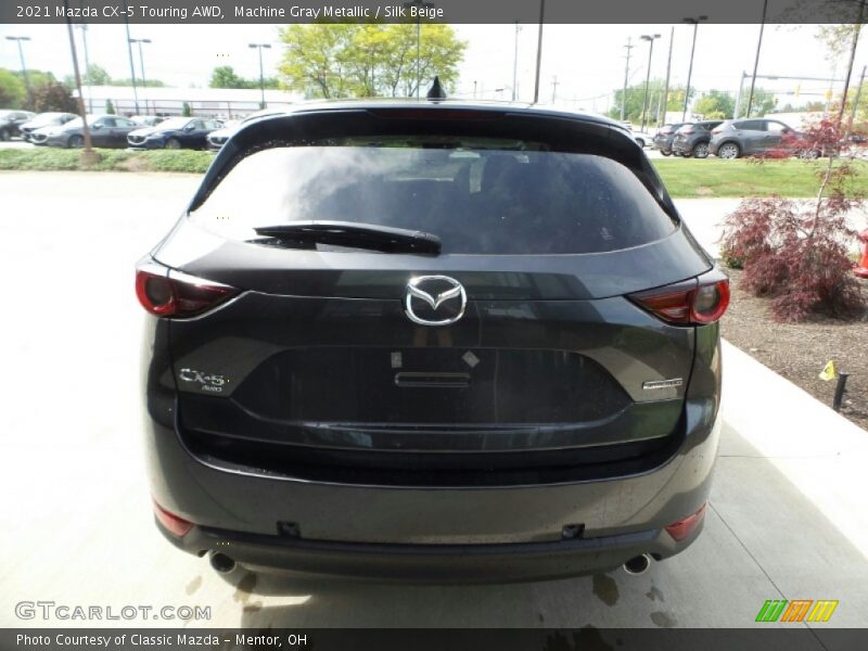 Machine Gray Metallic / Silk Beige 2021 Mazda CX-5 Touring AWD