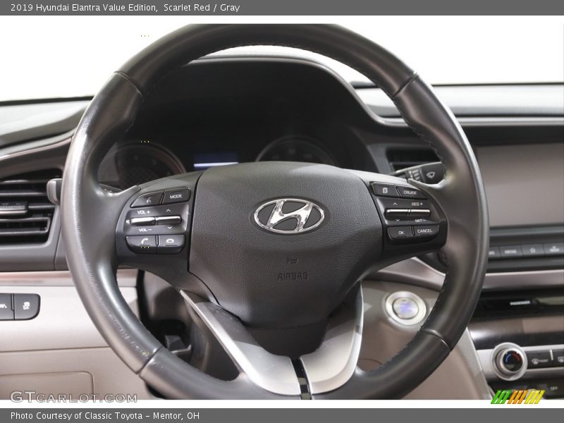 Scarlet Red / Gray 2019 Hyundai Elantra Value Edition