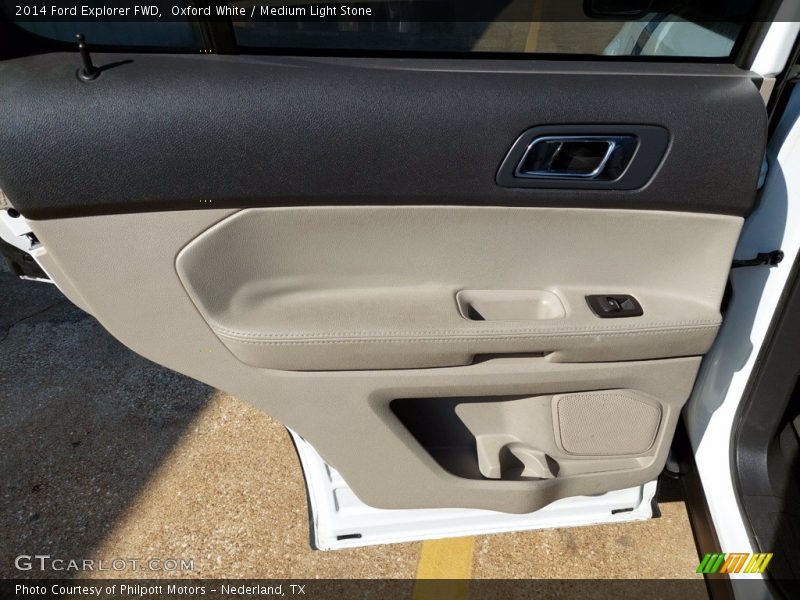 Oxford White / Medium Light Stone 2014 Ford Explorer FWD