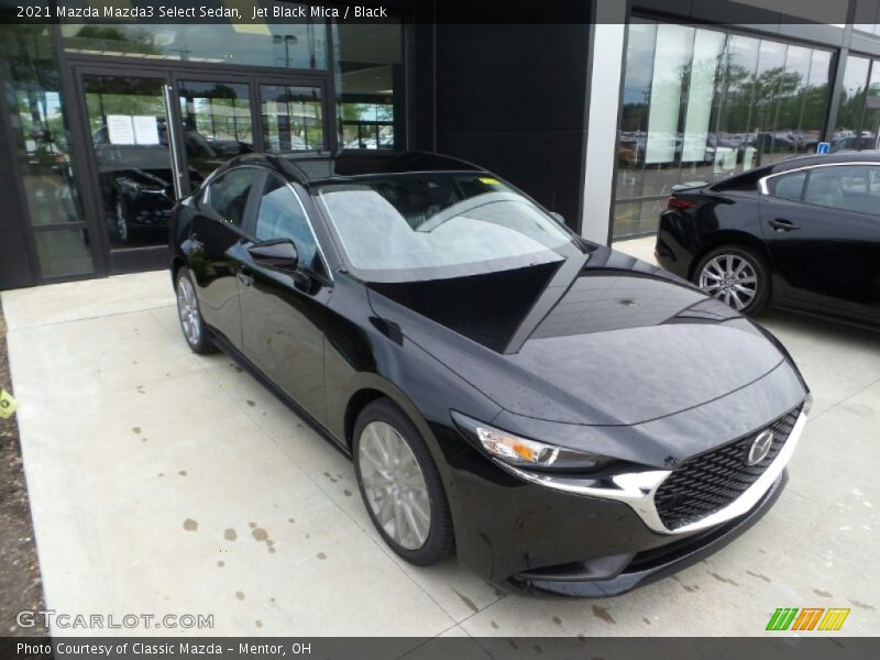 Jet Black Mica / Black 2021 Mazda Mazda3 Select Sedan