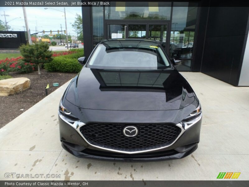 Jet Black Mica / Black 2021 Mazda Mazda3 Select Sedan